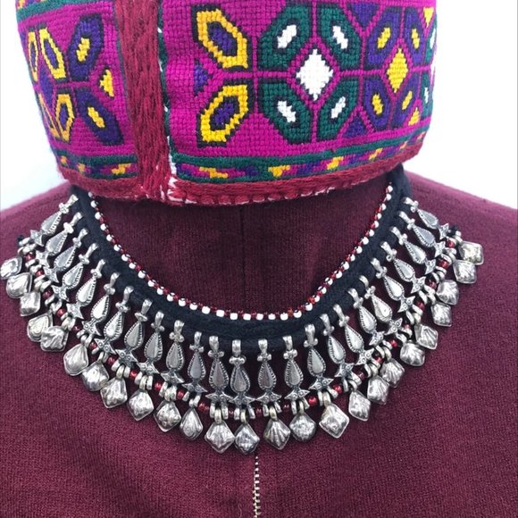 Afghan Kuchi Choker Necklace, Choker Necklace, Kuchi Jewelry, Ethnic Necklace - Picture 7 of 7